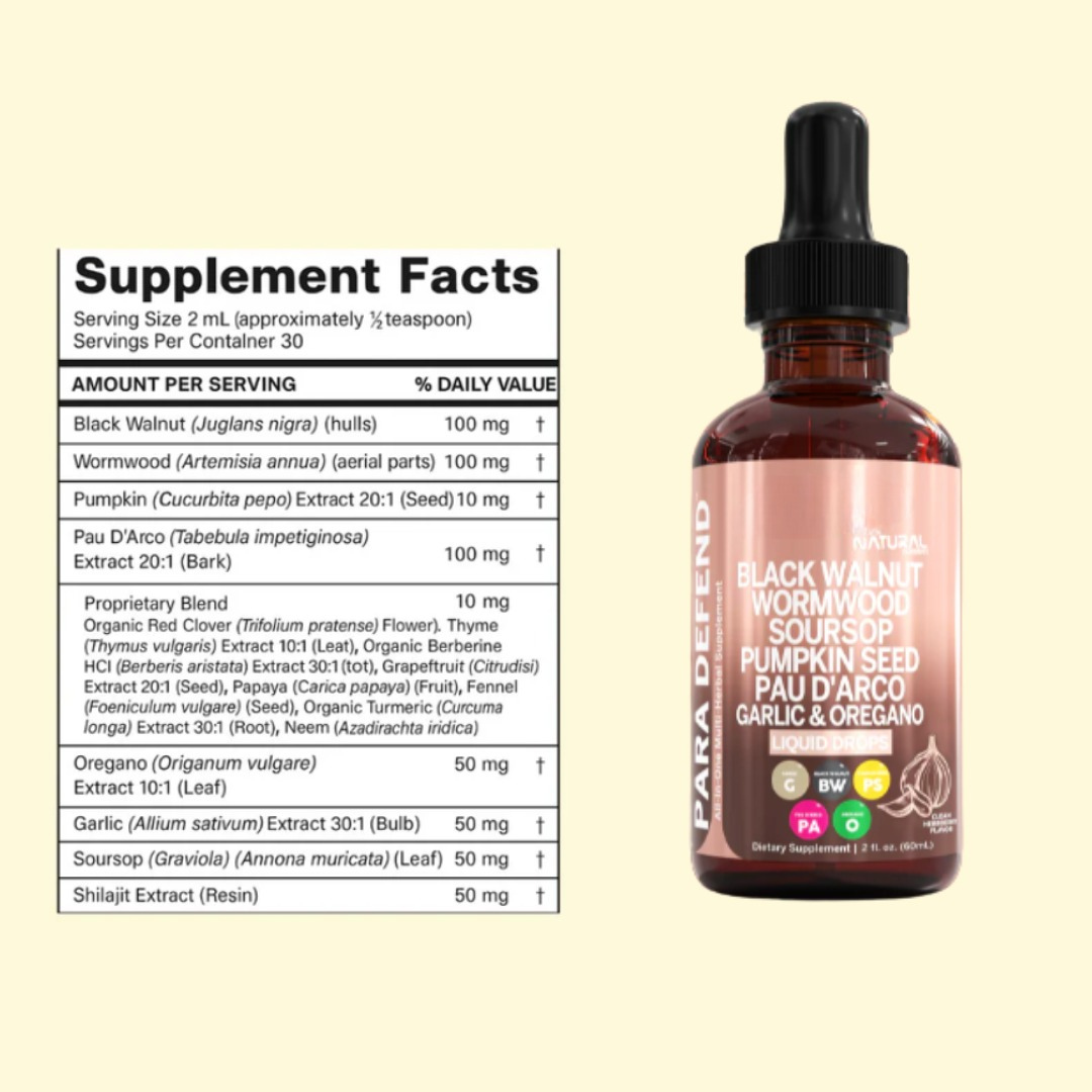 Solvair® Natural Wormwood Black Walnut Parasite Detox